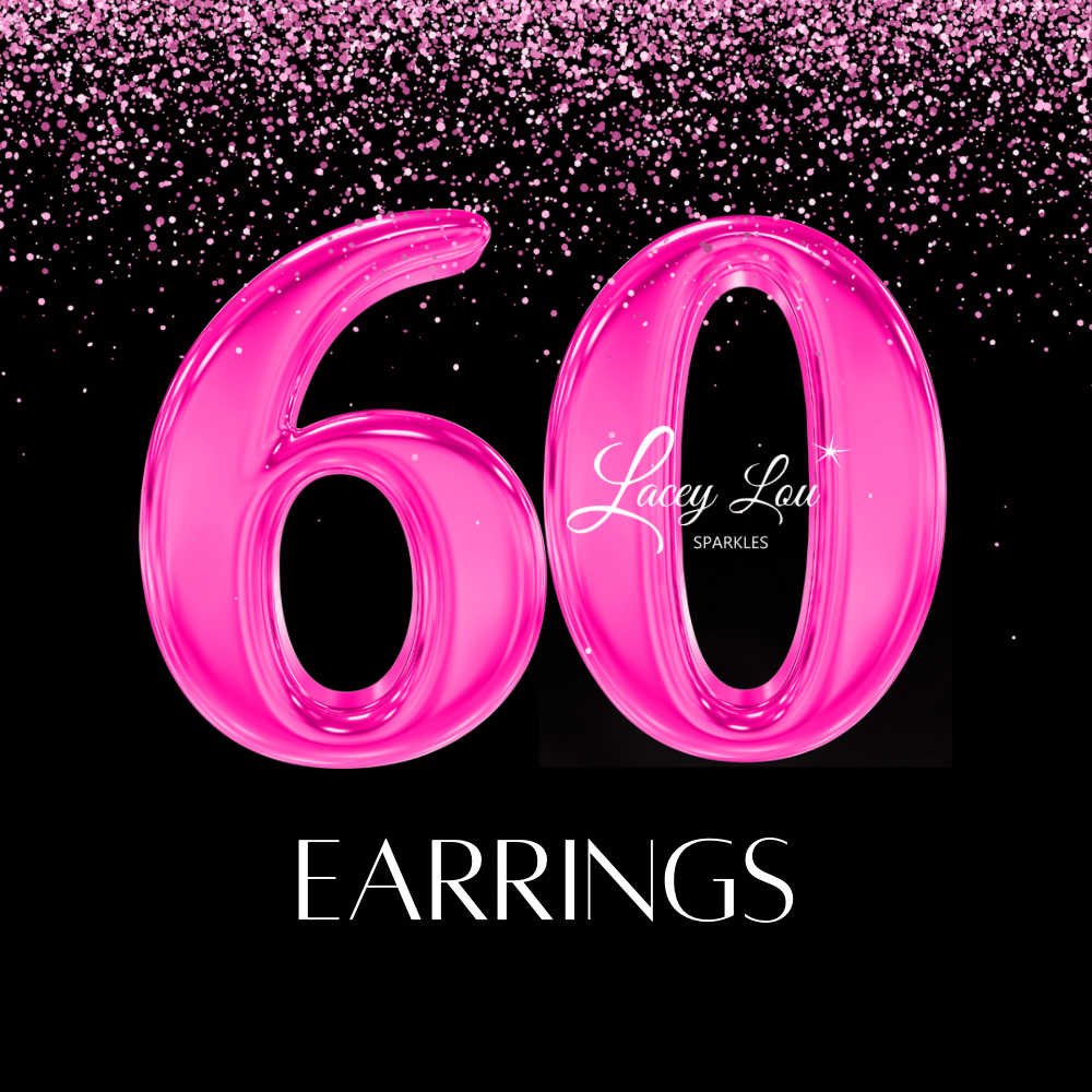 **PRE-ORDER**60th Birthday Earrings - Multiple Designs
