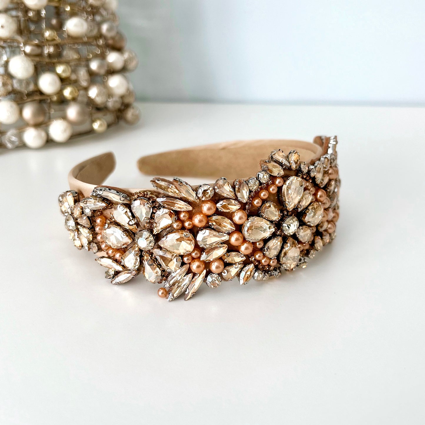 Gold Jeweled Statement Headband