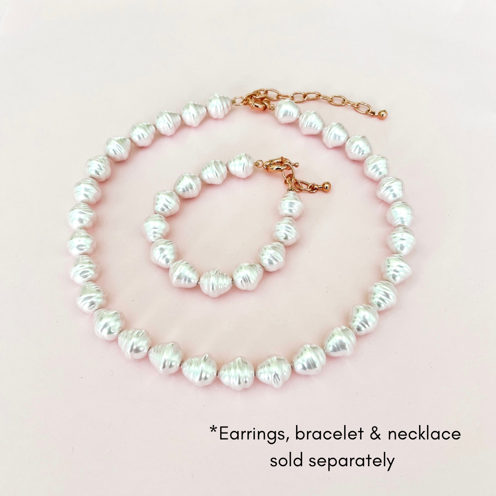 Spanish Pearl Necklace - Pale Pink / Rose Gold
