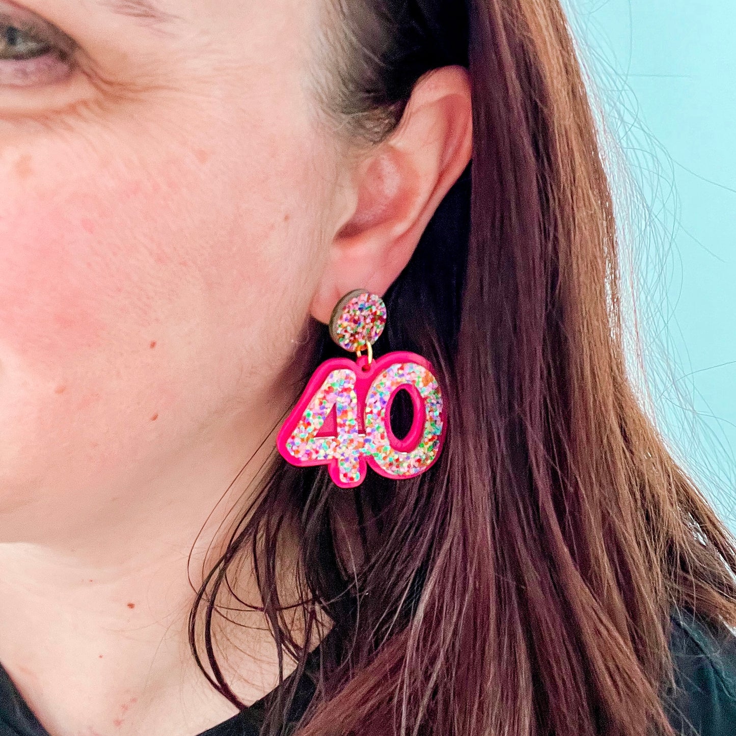 40th Birthday Earrings - Multiple Designs