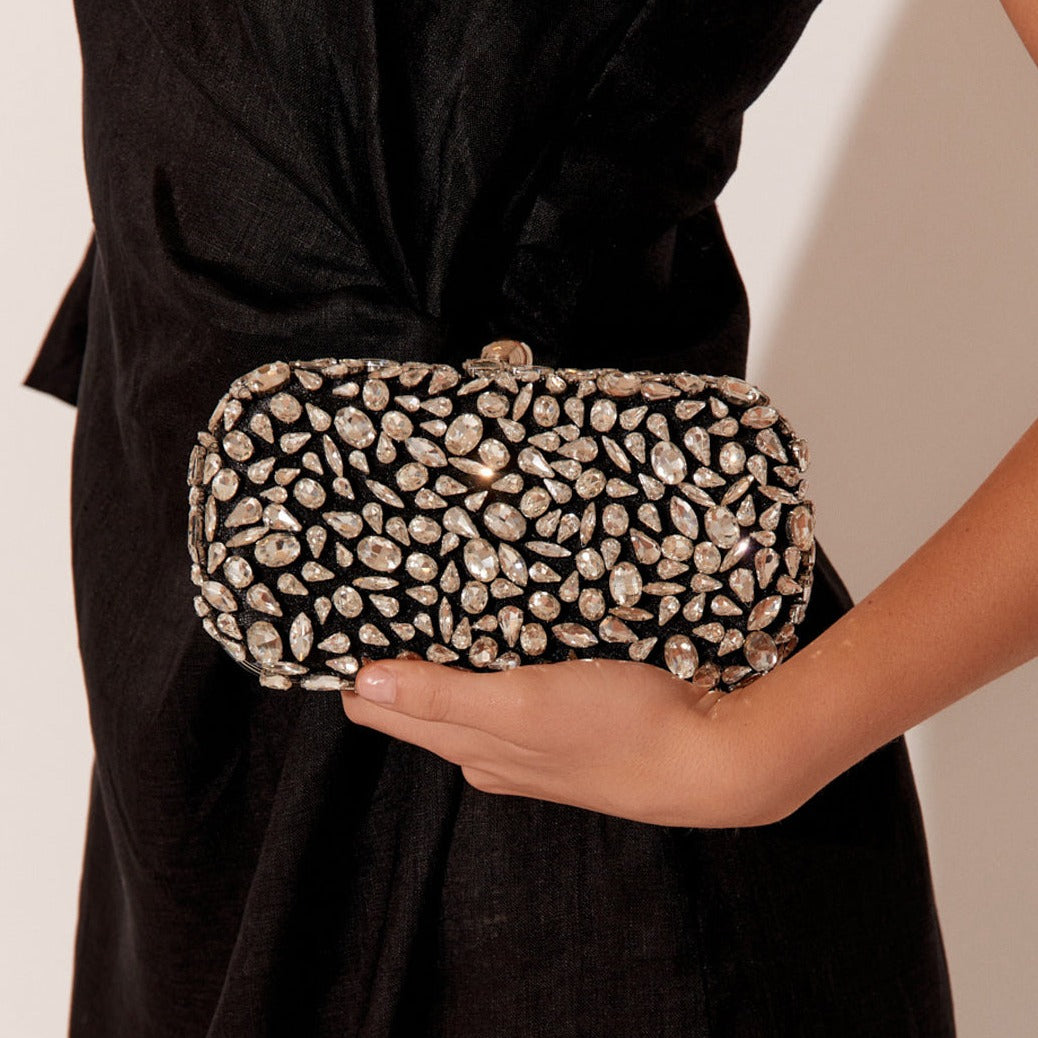 Luxe Diamante Clutch Bag