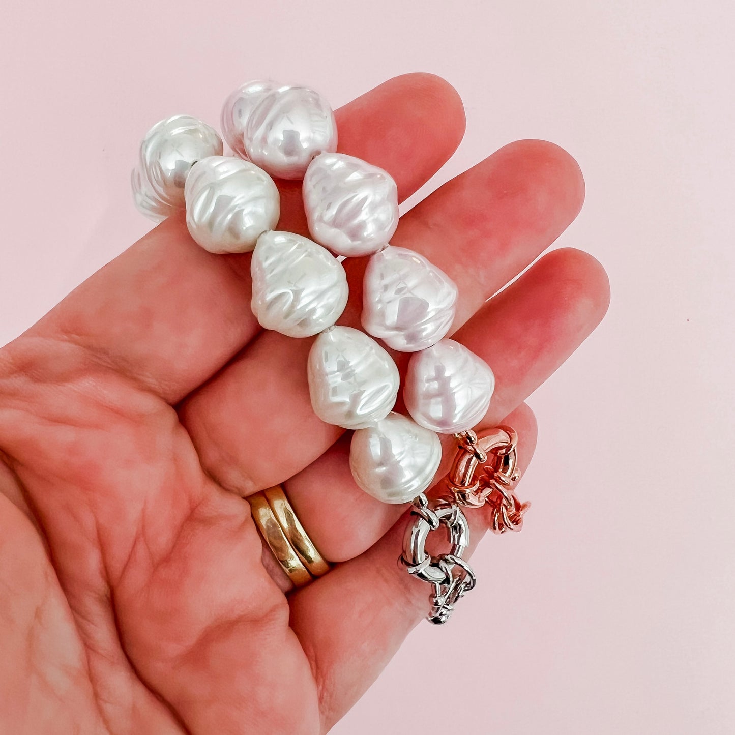 Spanish Pearl Bracelet - Ivory (Silver / Gold)