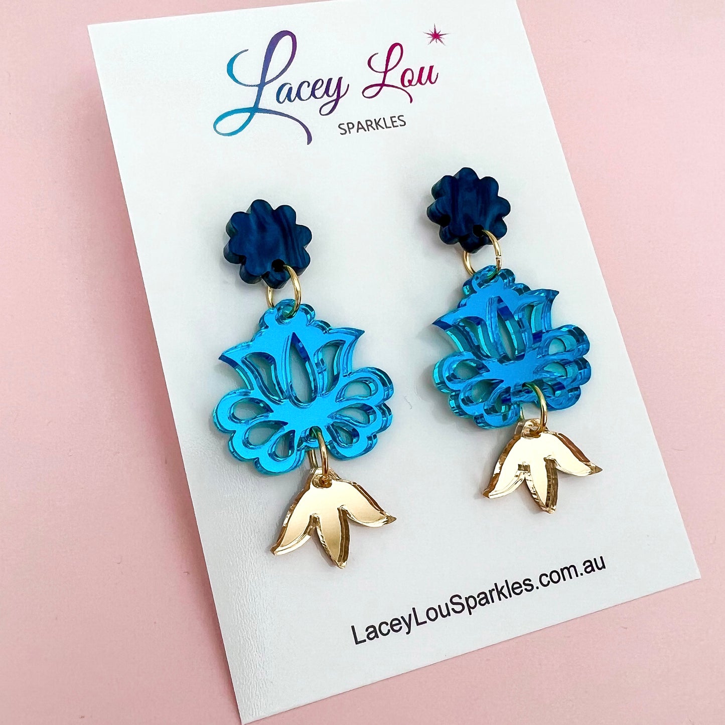 Blue Blossom Dangles