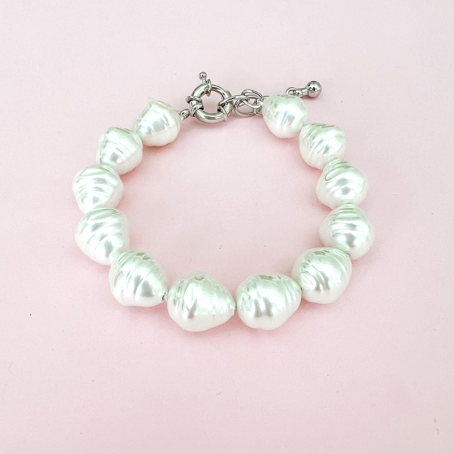 Spanish Pearl Bracelet - Ivory (Silver / Gold)
