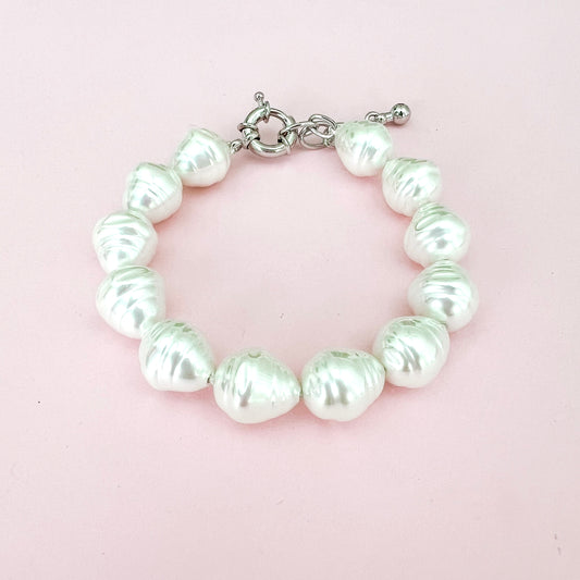 Spanish Pearl Bracelet - Ivory (Silver / Gold)