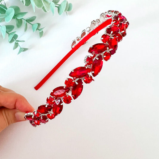 Red Rhinestone Christmas Headband **available in 2 weeks