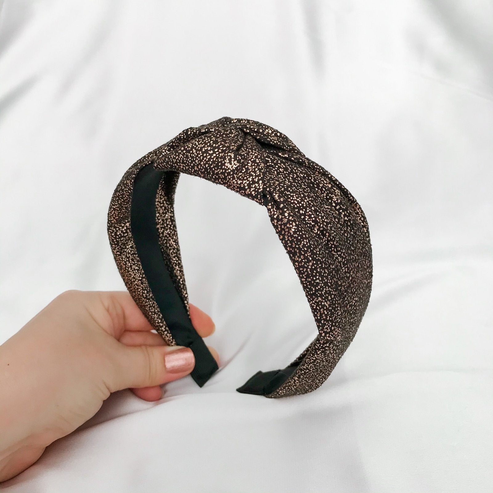 CLEARANCE Imogen Sparkly Knotted Headband - Lacey Lou Sparkles
