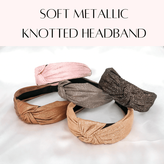 CLEARANCE Imogen Sparkly Knotted Headband - Lacey Lou Sparkles