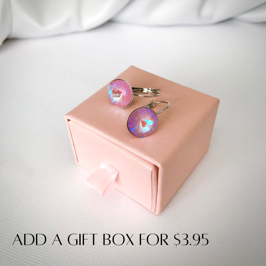 Swarovski Stud Earrings - Violet AB