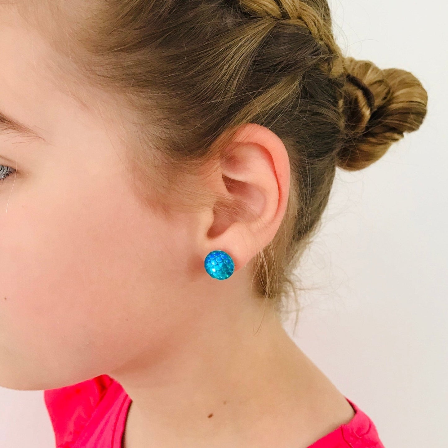 Iridescent Mermaid Stud Set - Lacey Lou Sparkles