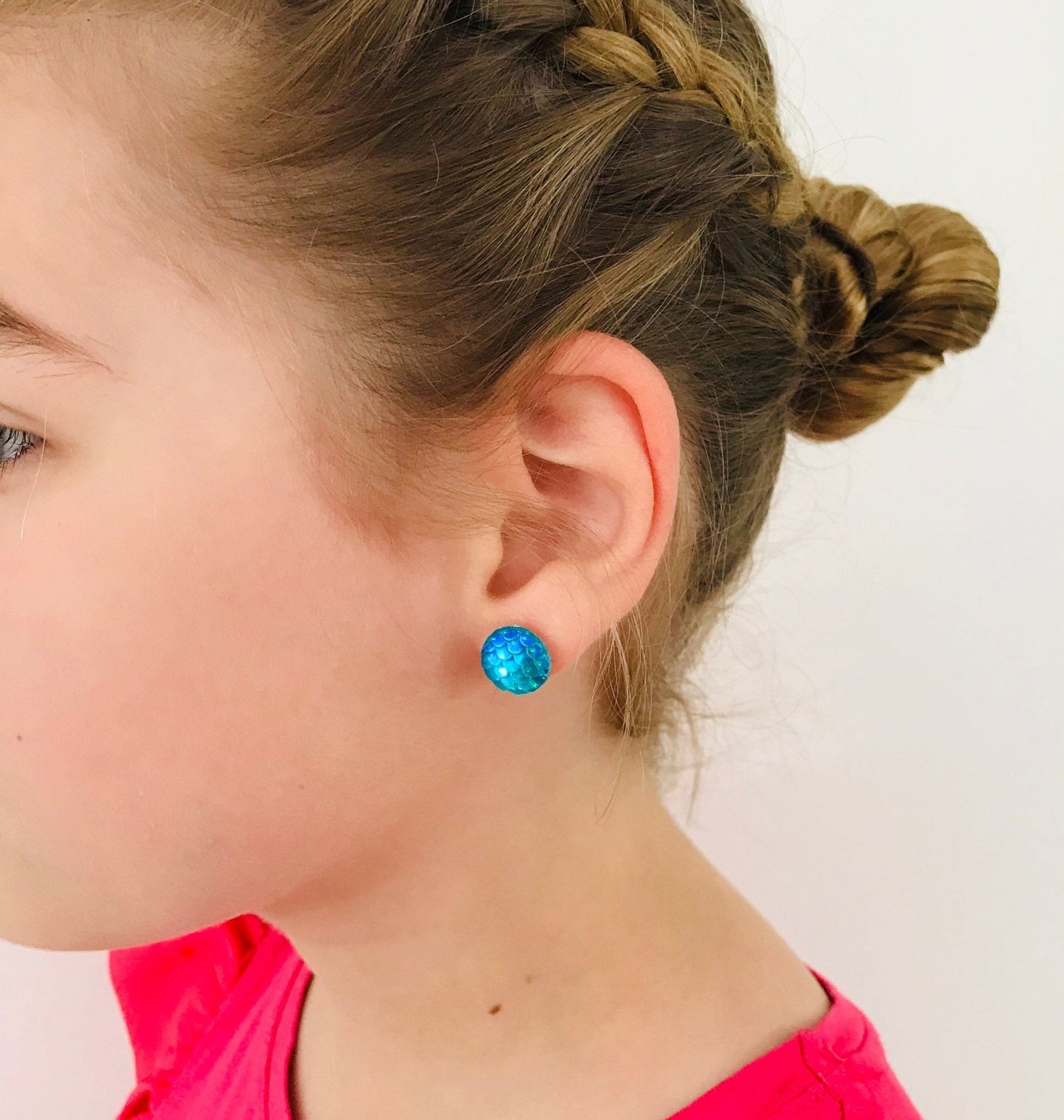 Iridescent Mermaid Stud Set - Lacey Lou Sparkles