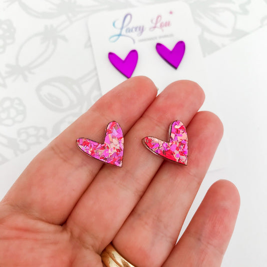 Mixed Acrylic Earring Stud Set - Lacey Lou Sparkles