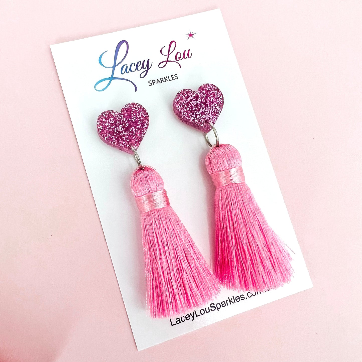 Pink Princess Tassels - Lacey Lou Sparkles