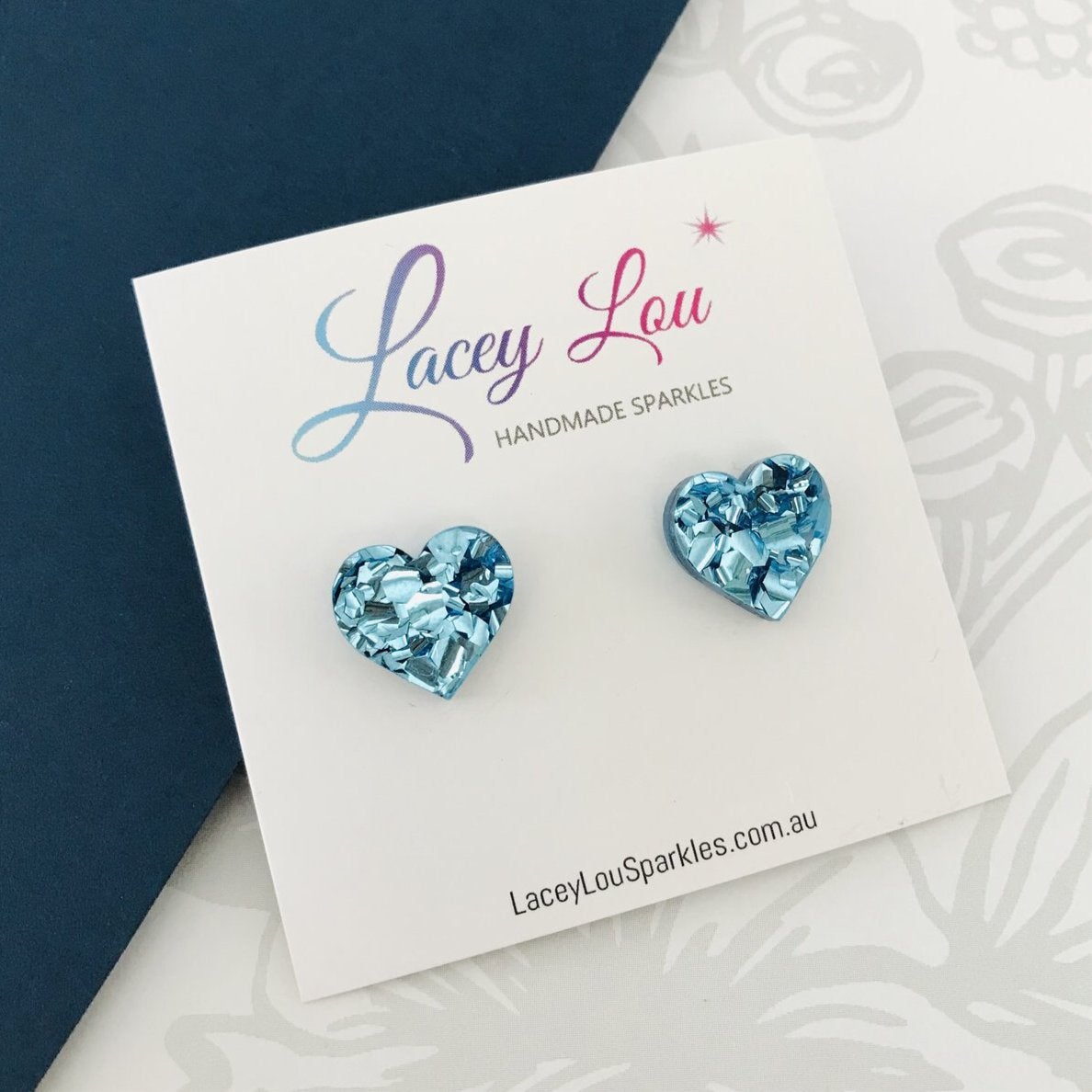 Small Heart Studs (15mm) - $1 to Heartkids Fundraiser - Lacey Lou Sparkles