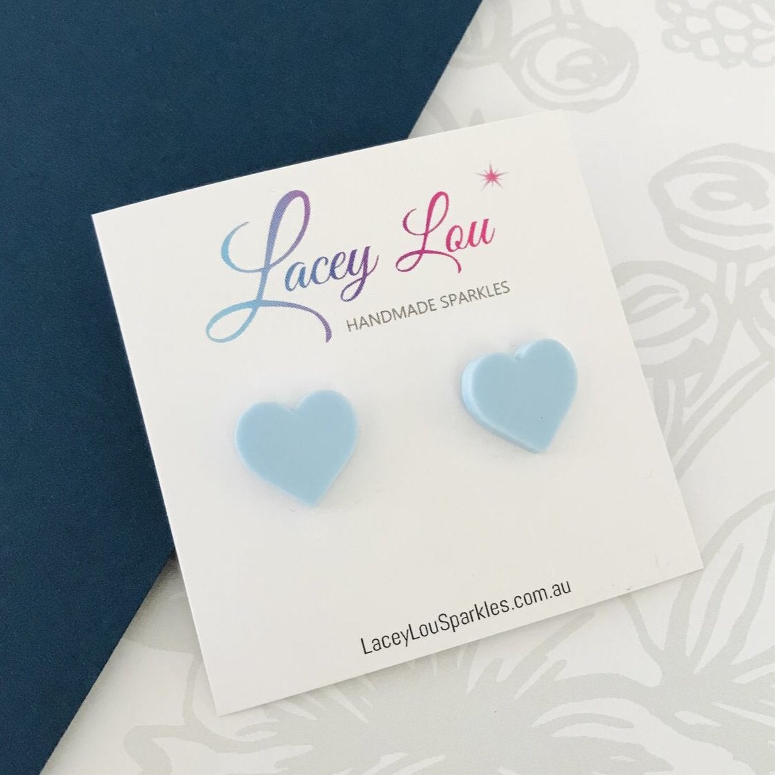 Small Heart Studs (15mm) - $1 to Heartkids Fundraiser - Lacey Lou Sparkles