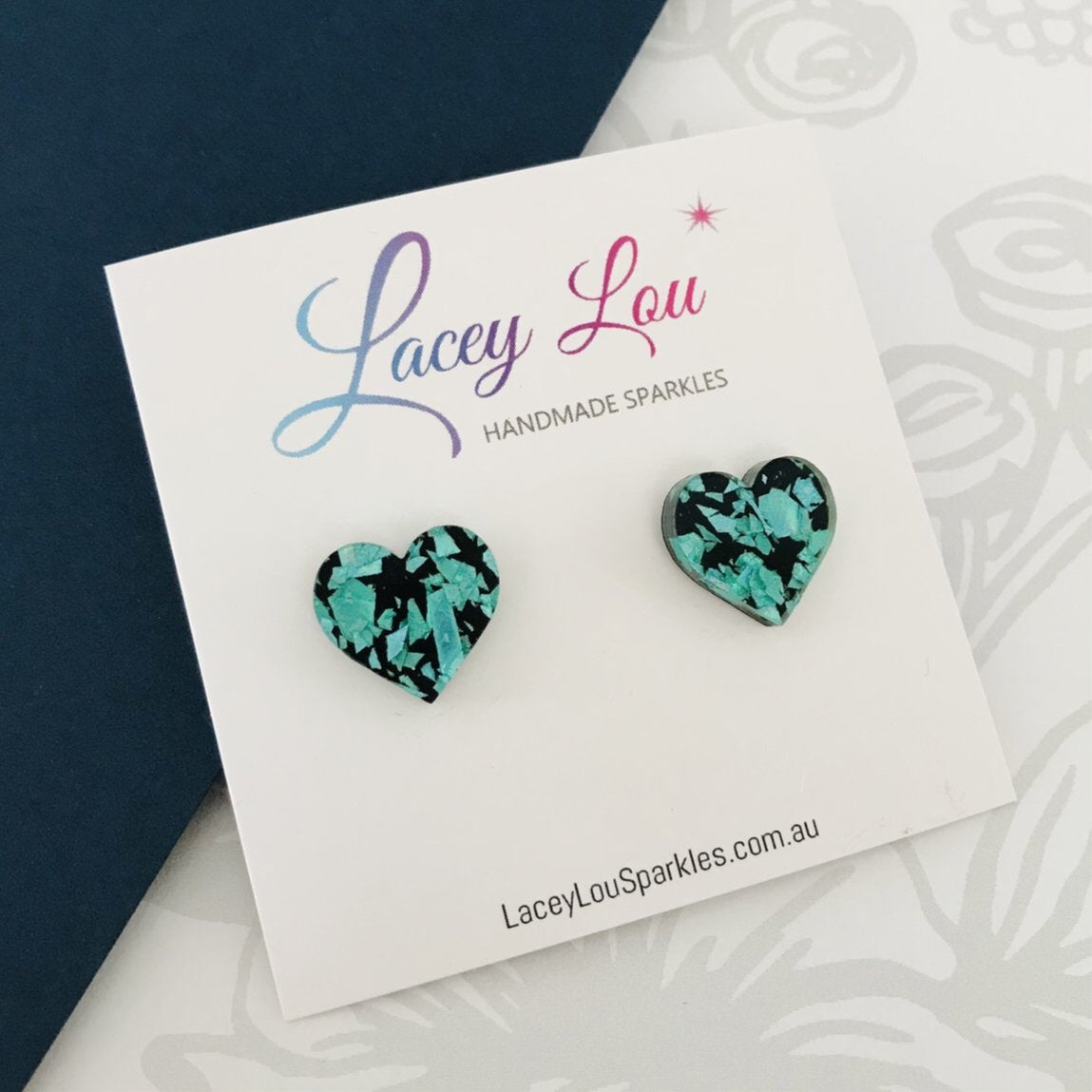Small Heart Studs (15mm) - $1 to Heartkids Fundraiser - Lacey Lou Sparkles