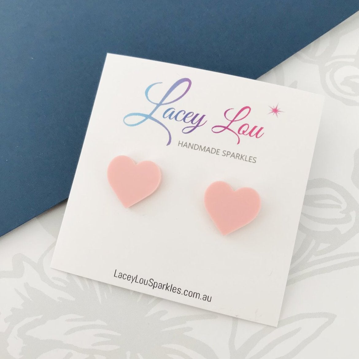 Small Heart Studs (15mm) - $1 to Heartkids Fundraiser - Lacey Lou Sparkles