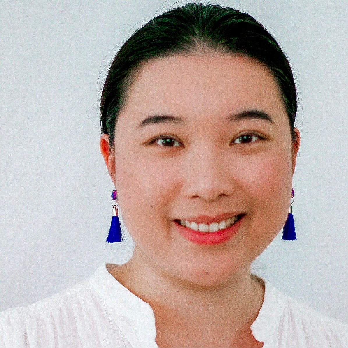 Small Silk Tassel Earrings - Royal Blue - Lacey Lou Sparkles