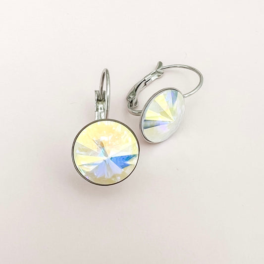 Swarovski Bella Dangle Earrings - AB Crystal - Lacey Lou Sparkles