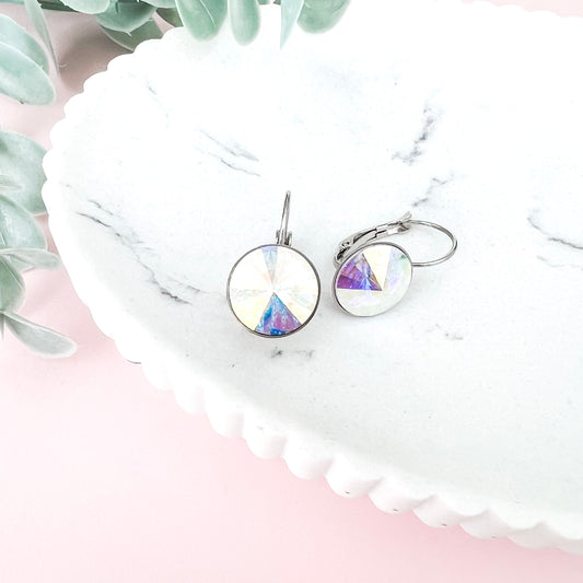 Swarovski Bella Dangle Earrings - AB Crystal - Lacey Lou Sparkles
