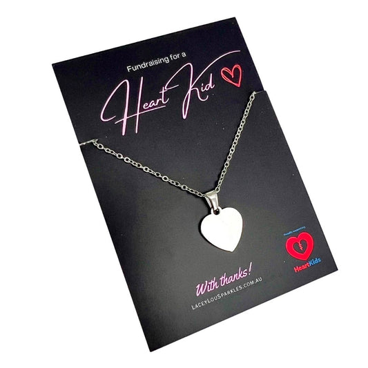 HeartKids Fundraiser Stainless Steel Necklace February 2026
