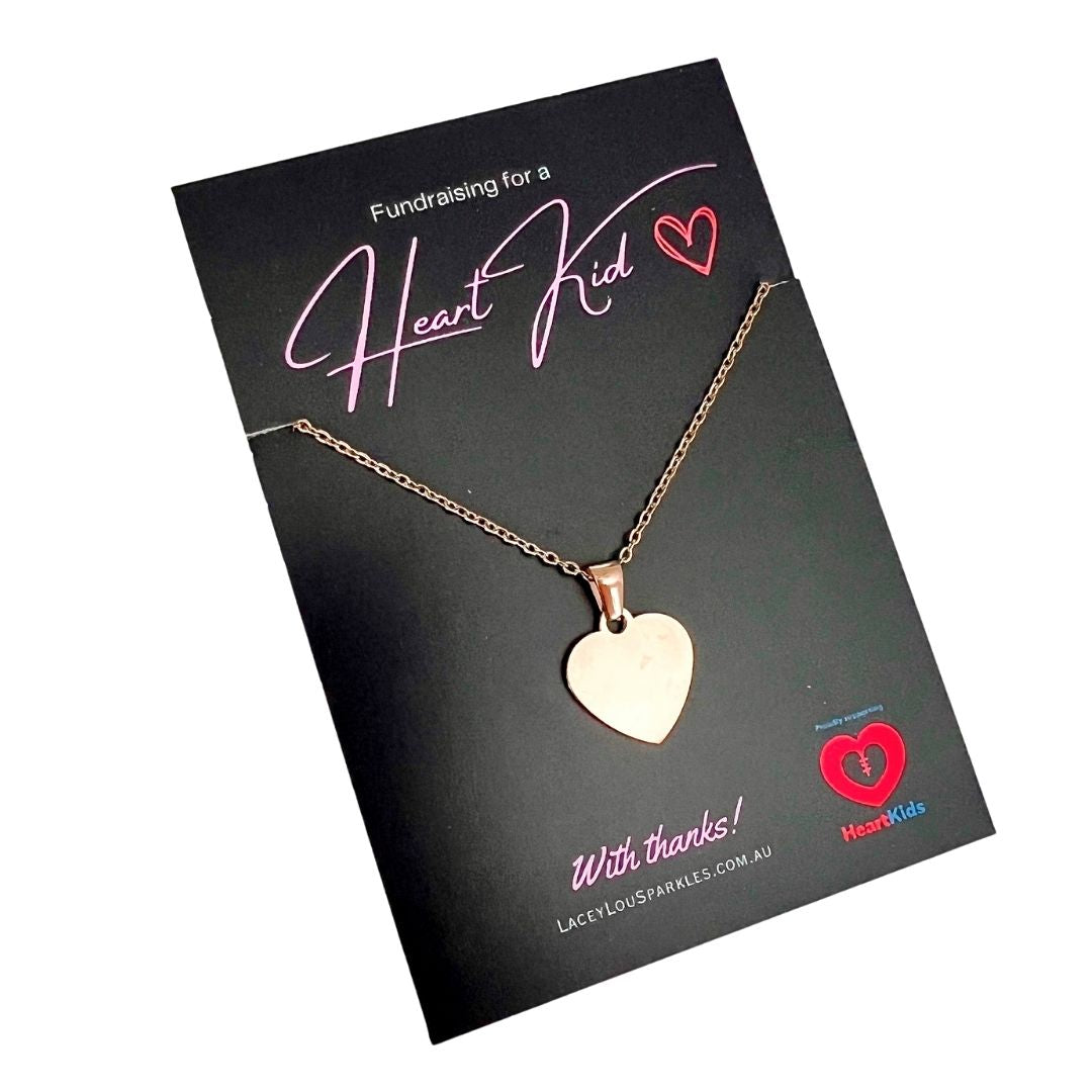 HeartKids Fundraiser Stainless Steel Necklace February 2026