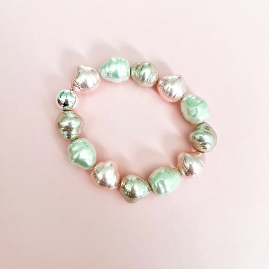 Spanish Pearl Bracelet - Pale Pink / Mauve / Ivory