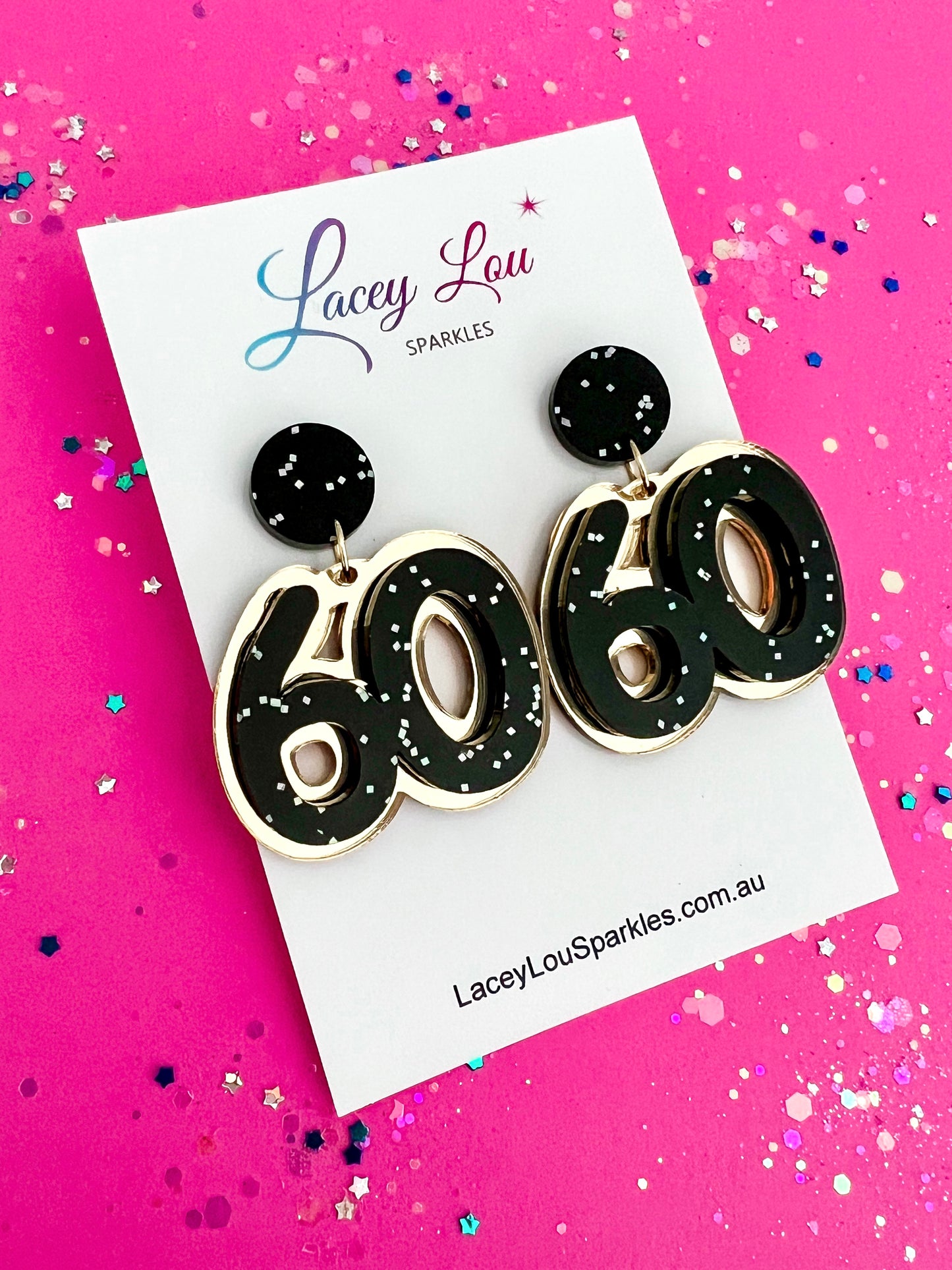 **PRE-ORDER**60th Birthday Earrings