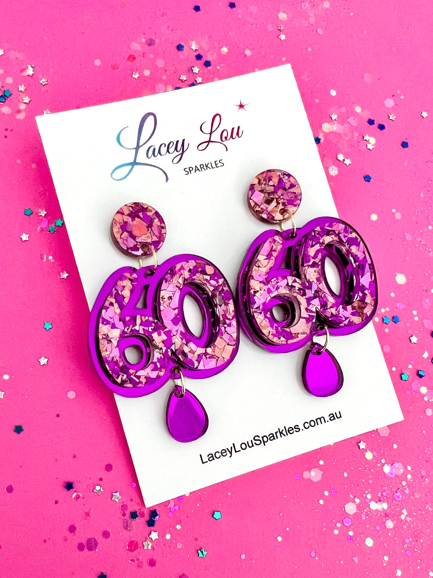 **PRE-ORDER**60th Birthday Earrings