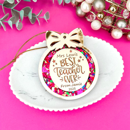 Teacher Aide Christmas Bauble **PRE-ORDER** 2025