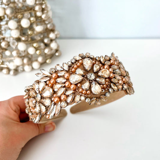 Gold Jeweled Statement Headband