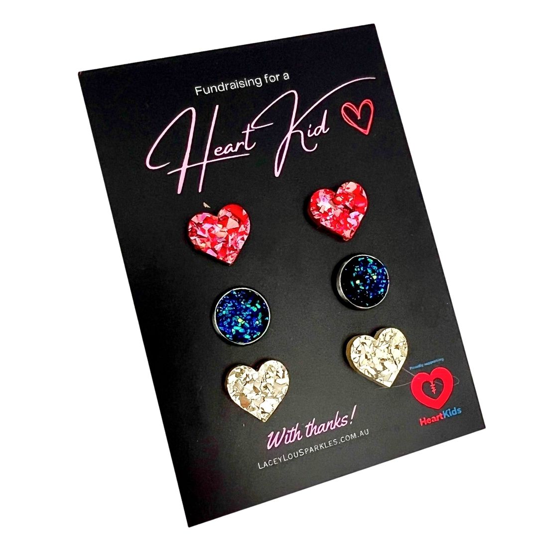 HeartKids Fundraiser Triple Stud Set February 2026