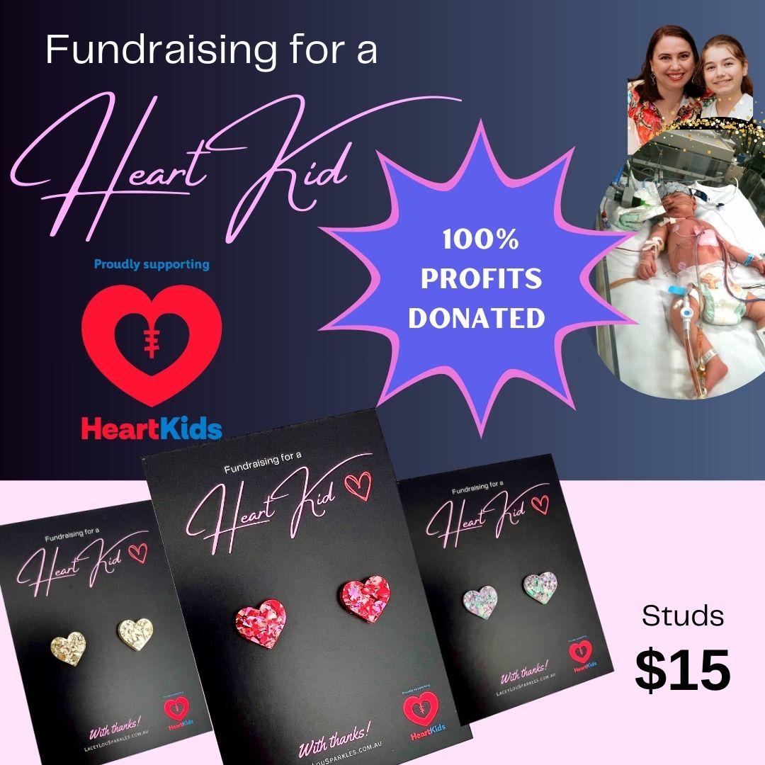HeartKids Fundraiser Acrylic Studs February 2026