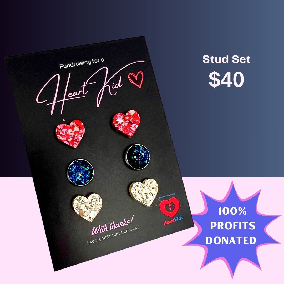 HeartKids Fundraiser Triple Stud Set February 2026