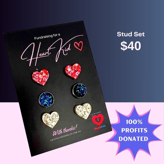 HeartKids Fundraiser Triple Stud Set February 2026