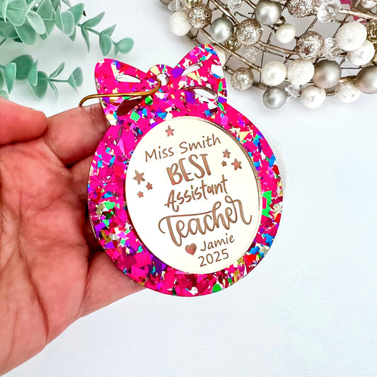 Assistant Teacher Christmas Bauble **PRE-ORDER** 2025