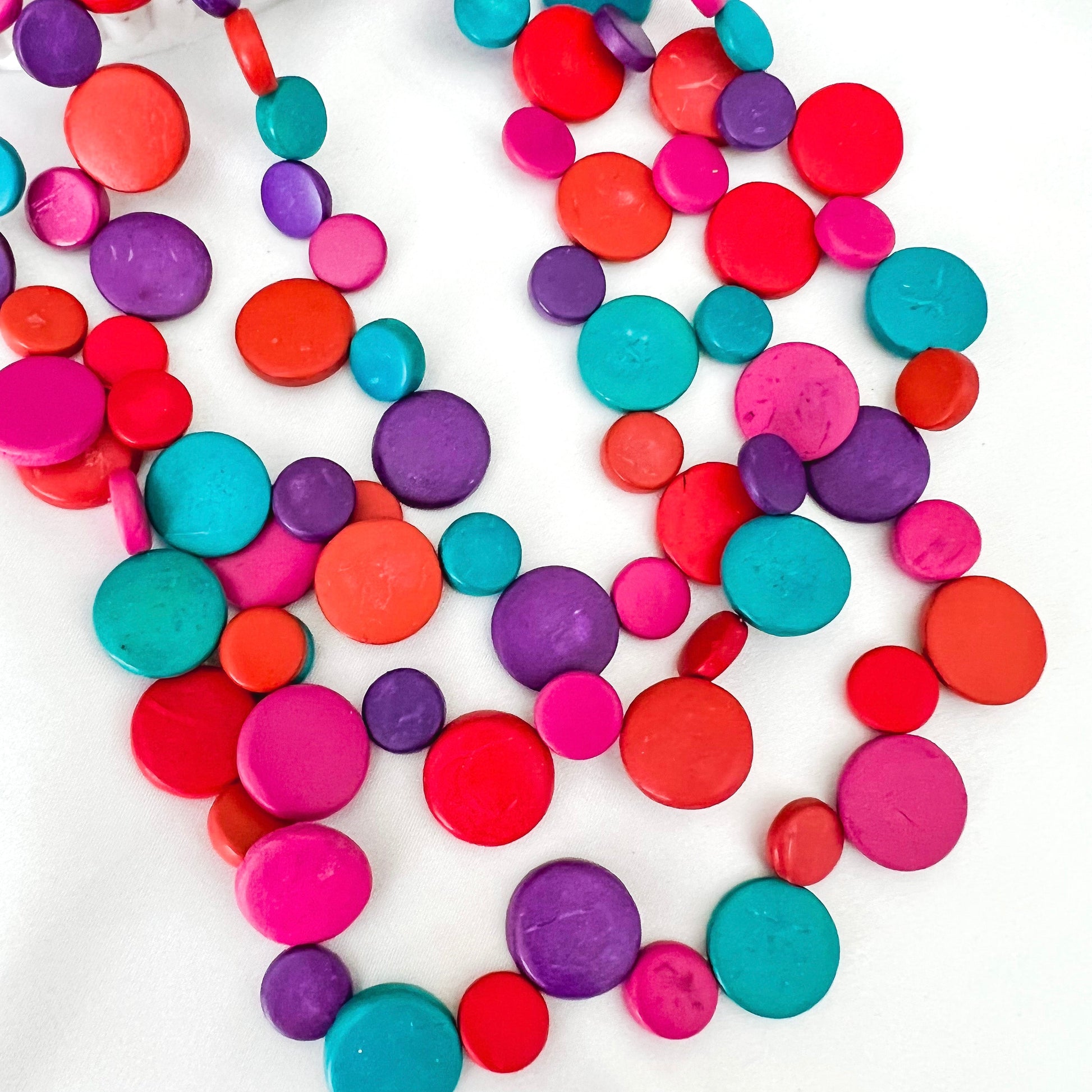 CLEARANCE Kaleidoscope Multi-Strand Tiered Statement Necklace - Cococobana - Lacey Lou Sparkles