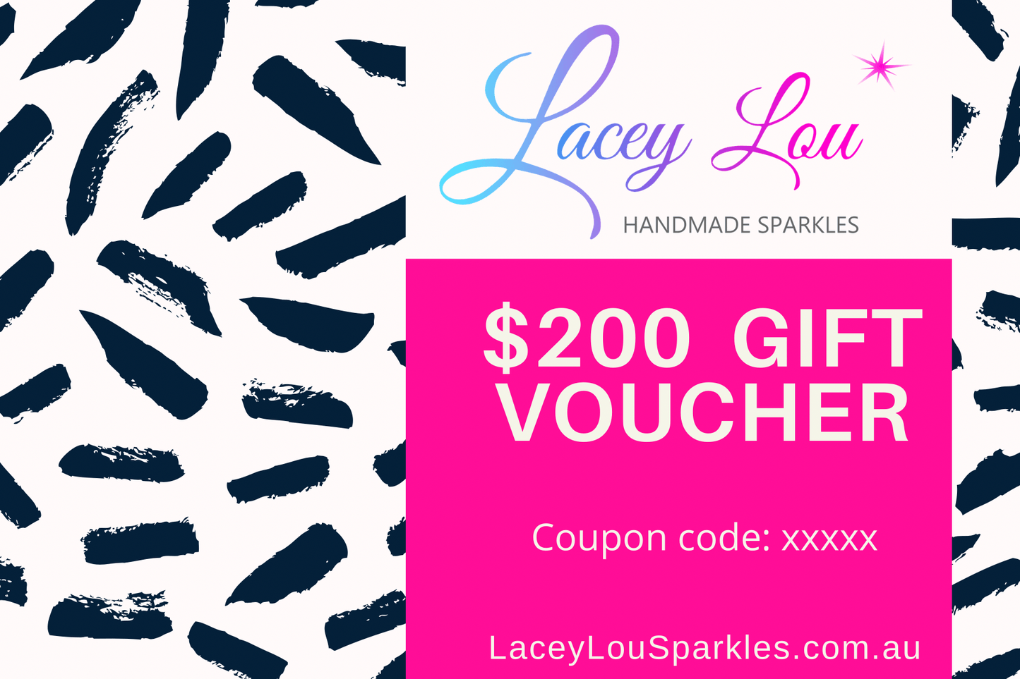 Digital Gift Card $200 - Lacey Lou Sparkles