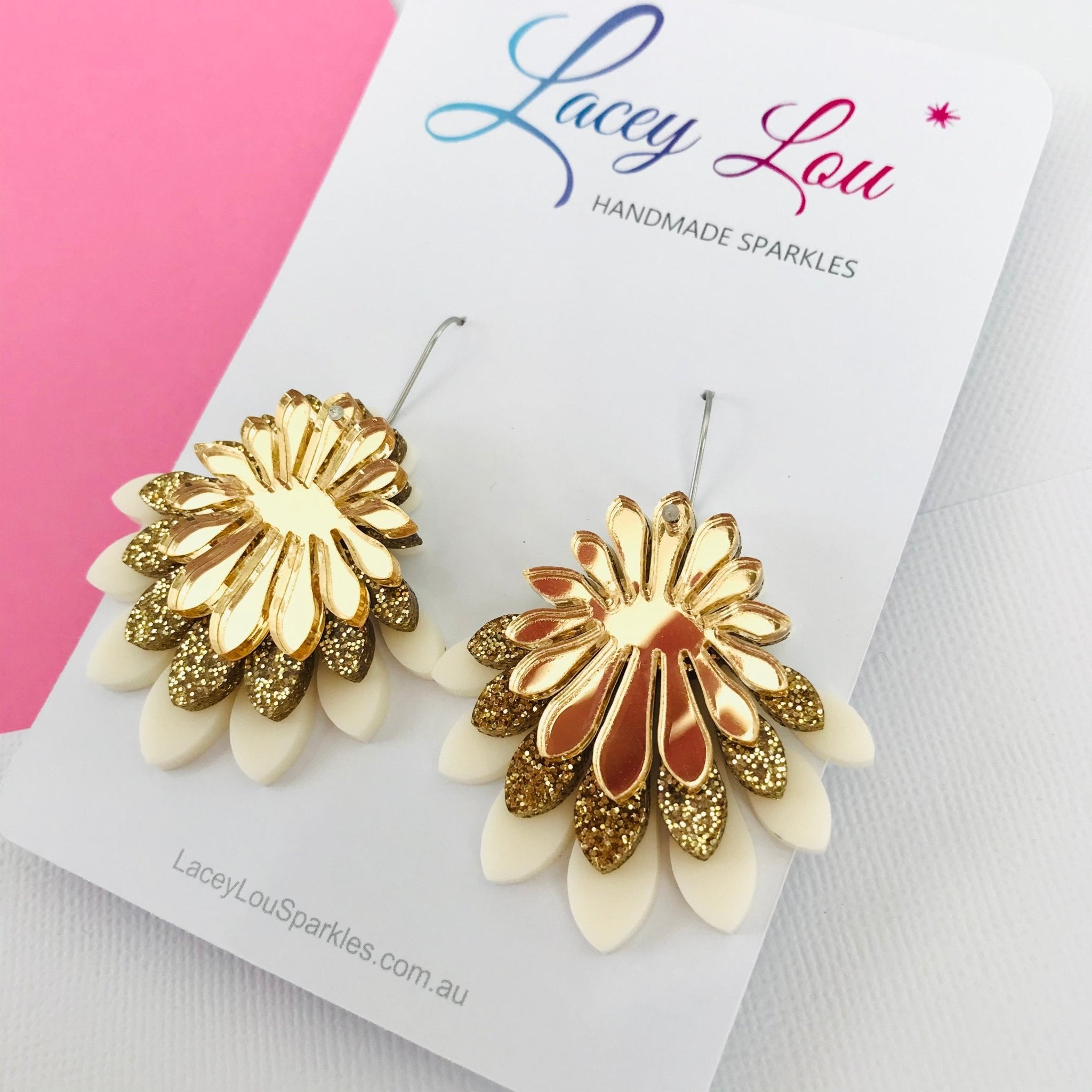 Large gold on sale statement earrings