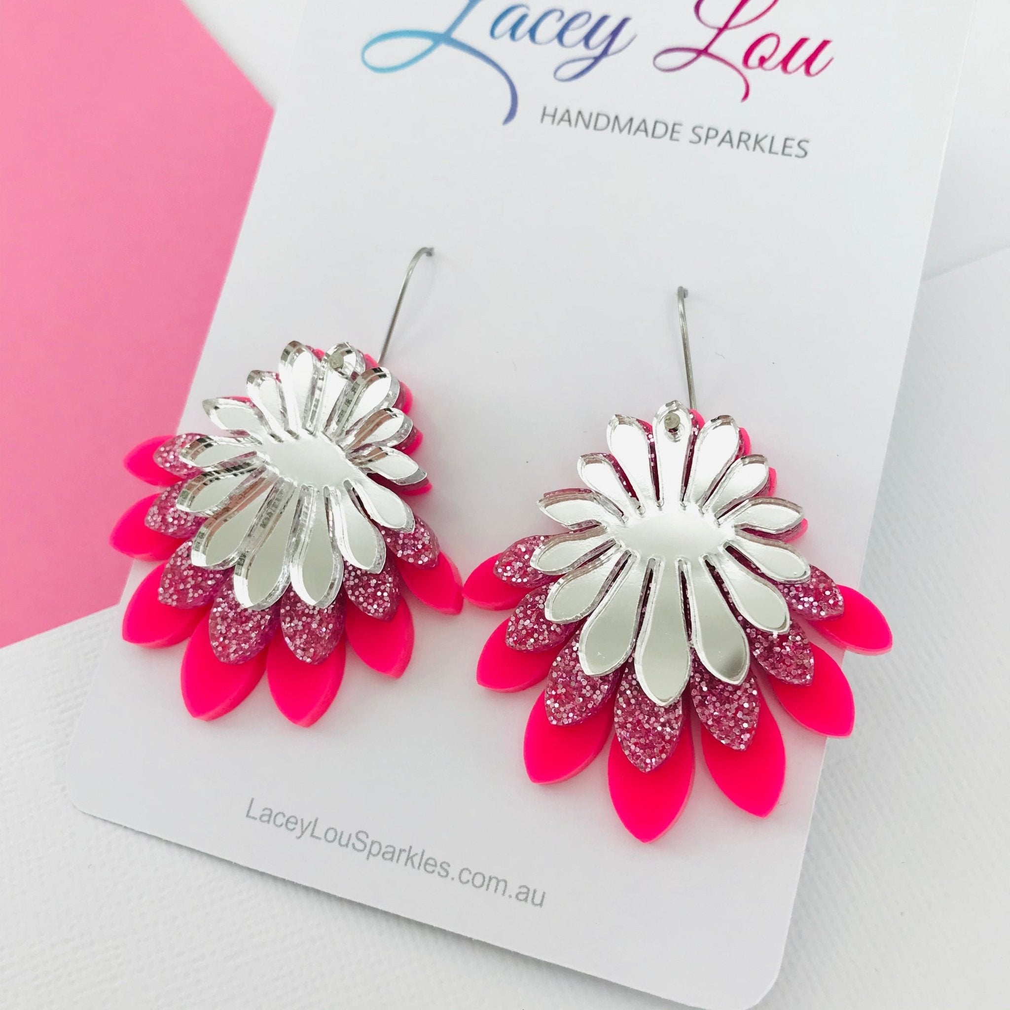 Handmade deals flower earrings