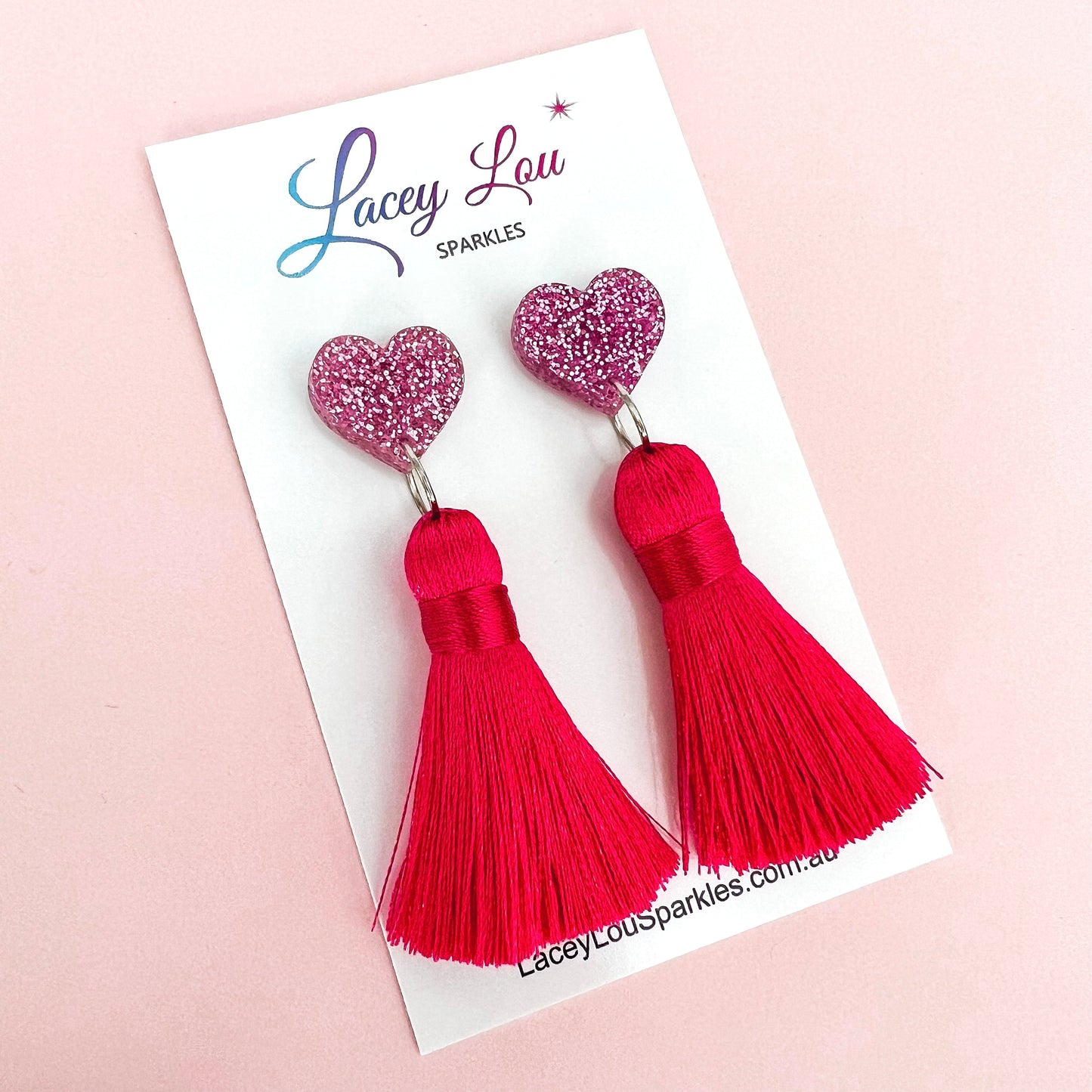 Pink Princess Tassels - Lacey Lou Sparkles