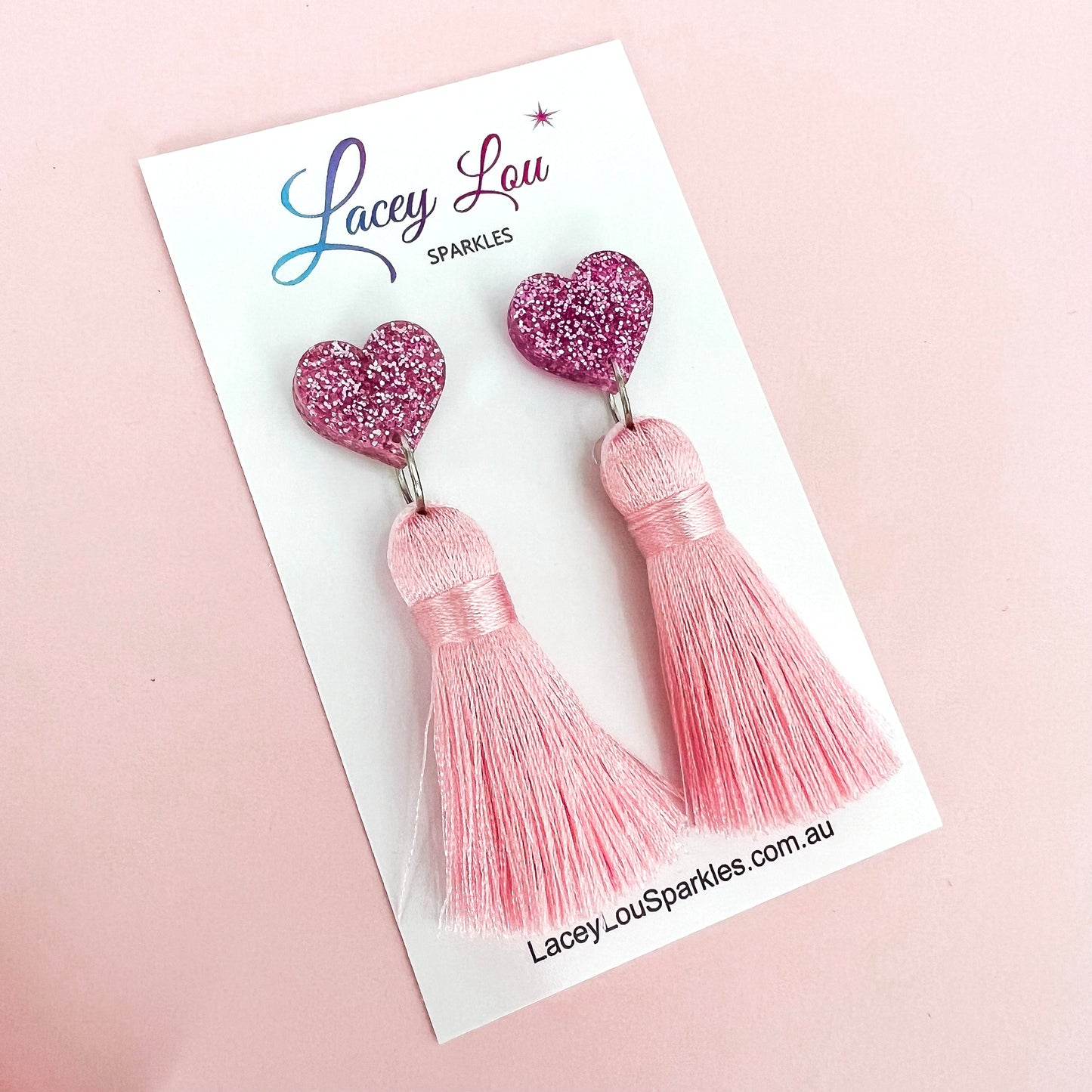 Pink Princess Tassels - Lacey Lou Sparkles