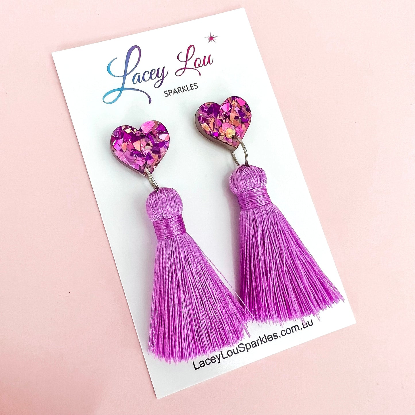 Pink Princess Tassels - Lacey Lou Sparkles