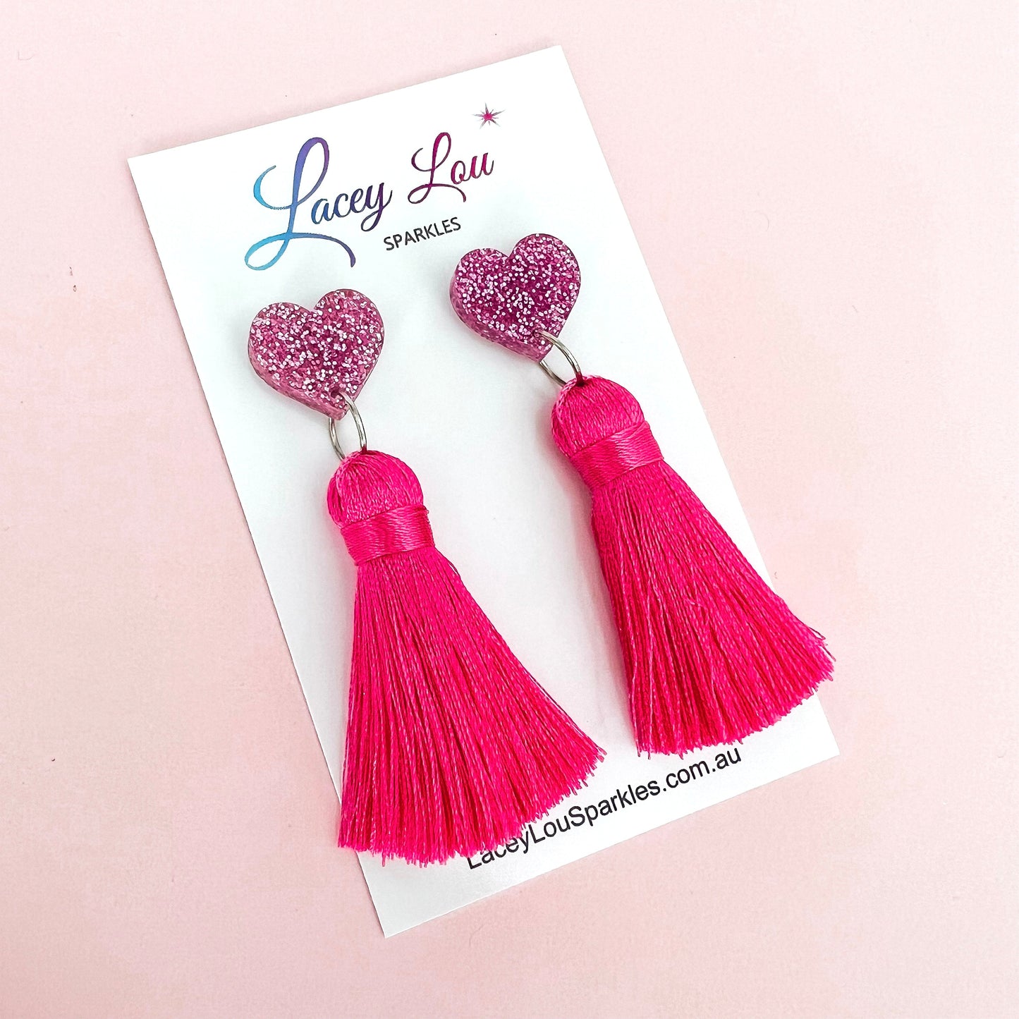 Pink Princess Tassels - Lacey Lou Sparkles