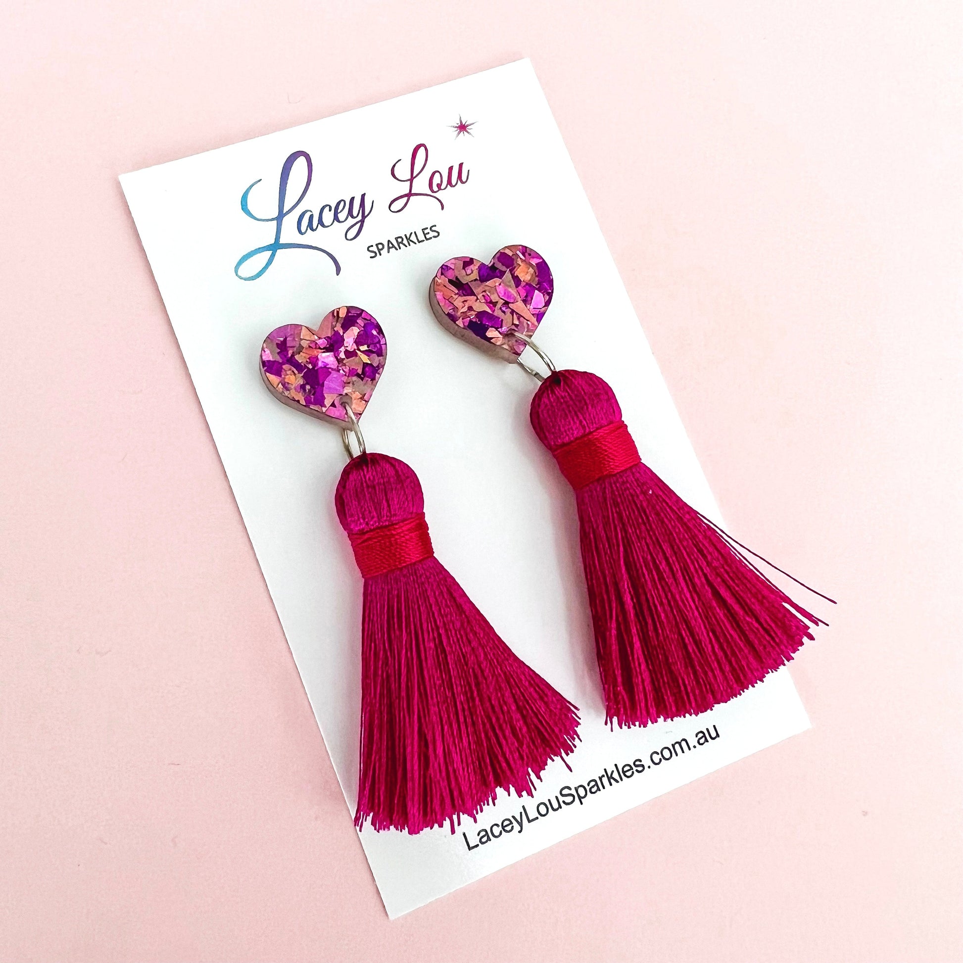 Pink Princess Tassels - Lacey Lou Sparkles