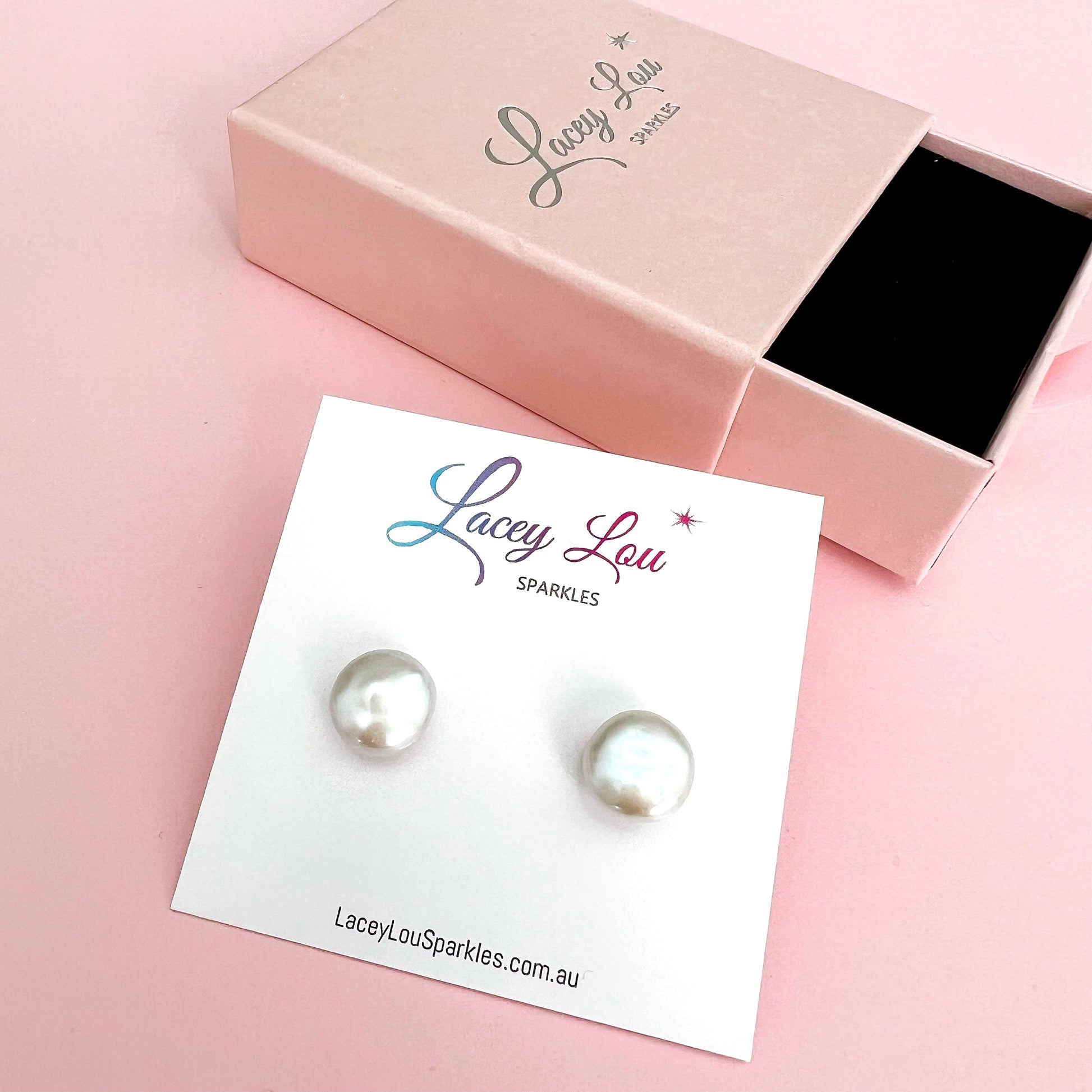 **Pre-order** Baroque Pearl Stud Earrings - Lacey Lou Sparkles