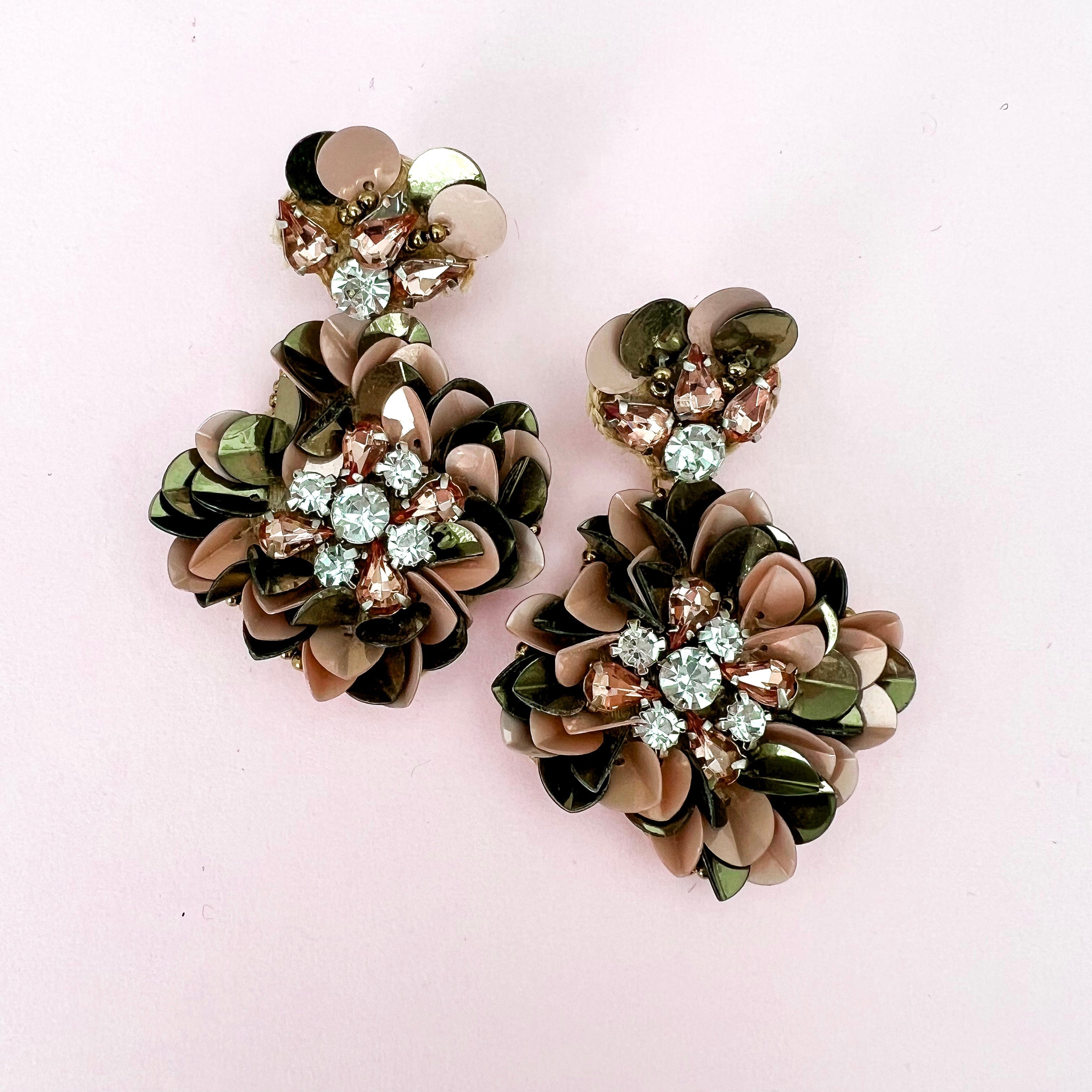 Floral dangle online earrings