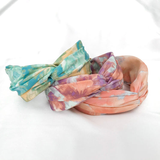 SAMPLE Watercolour Tie Dye Knotted Headband - Lacey Lou Sparkles
