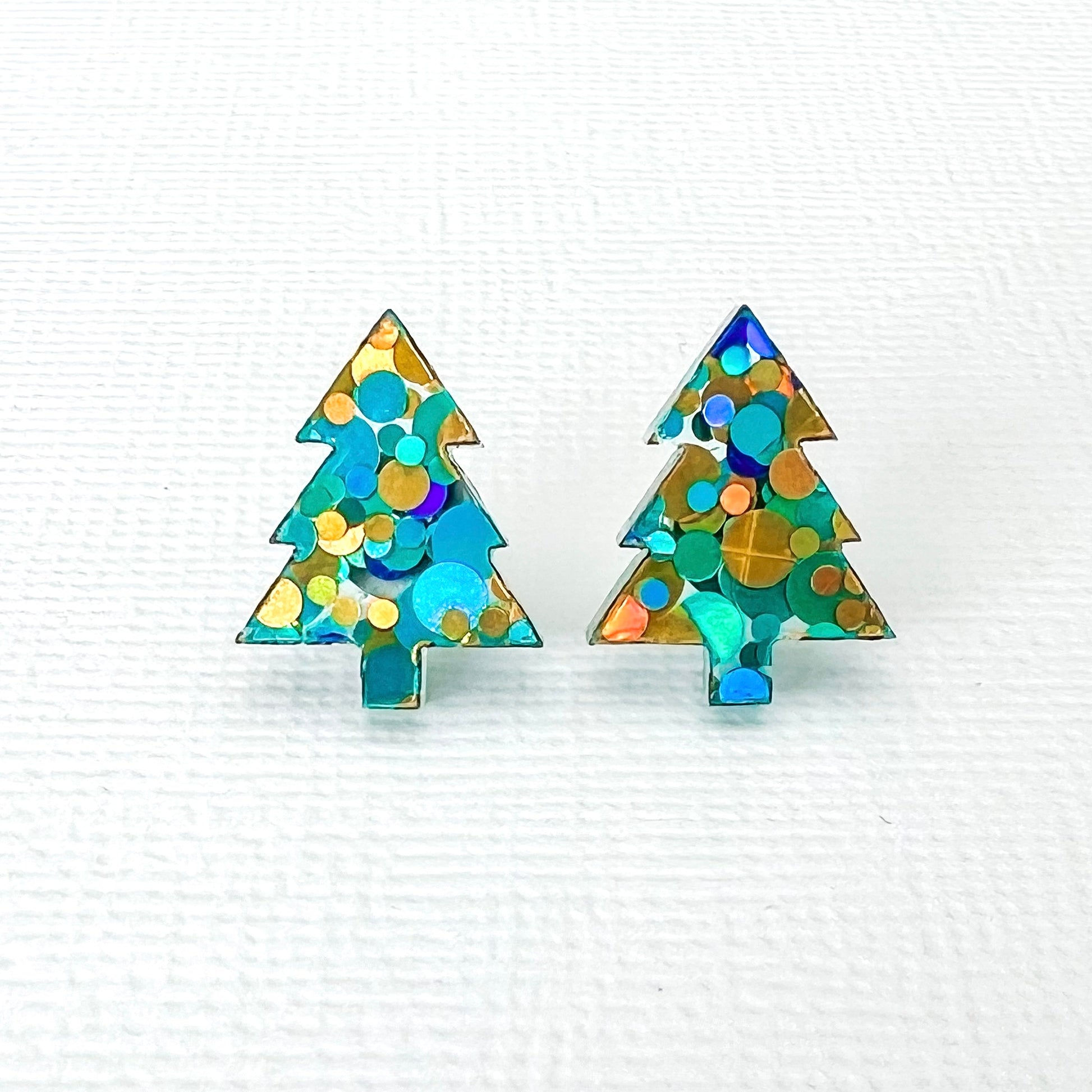 Small Christmas Tree Studs - over 20 colours - Lacey Lou Sparkles