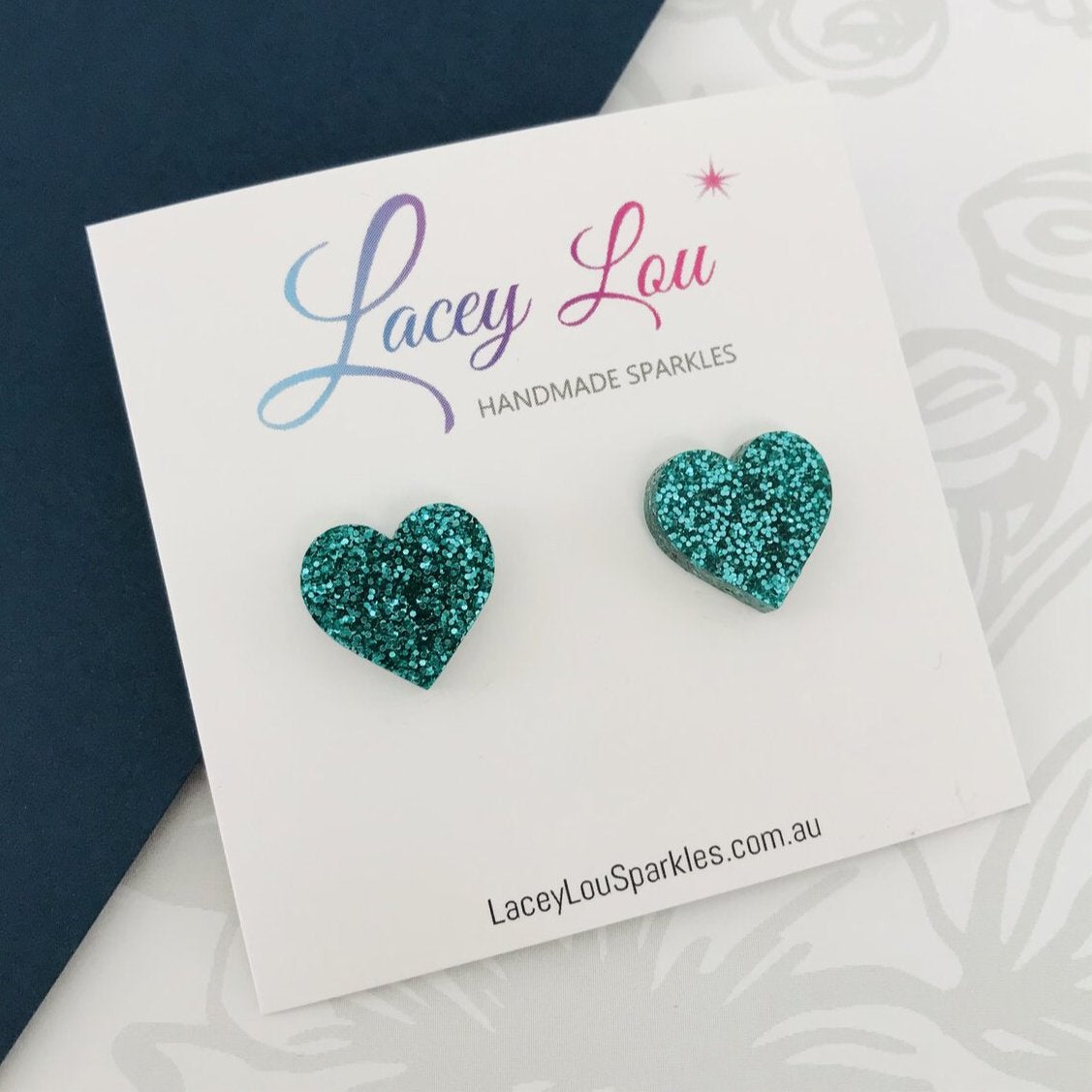 Small Heart Studs (15mm) - $1 to Heartkids Fundraiser - Lacey Lou Sparkles
